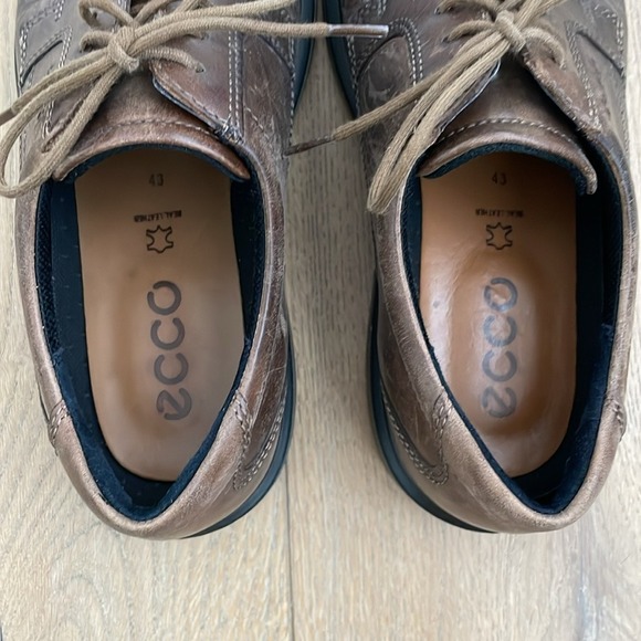 Ecco | Helsinki Brown Leather Bicycle Toe Size 9 - Picture 7 of 12